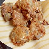 こんにゃくでかさ増し！豚コマ肉のヘルシー唐揚げ♪